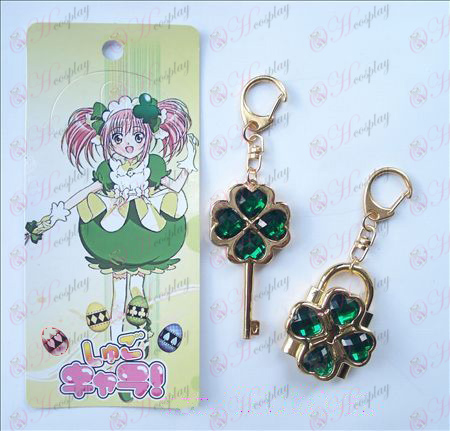 Shugo Chara! Accessories movable Keychain (Green)
