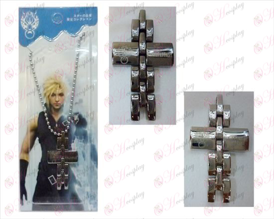 Final Fantasy Αξεσουάρ δίχρωμο σταυρό κολιέ