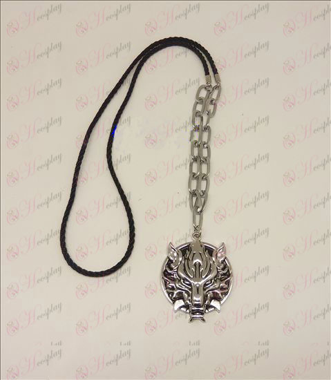 DFinal Fantasy Accessories Langtou flag punk long necklace (silver)
