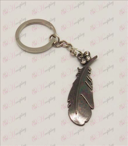 Blister Tsubasa Accessories Feather Keychain (Black)