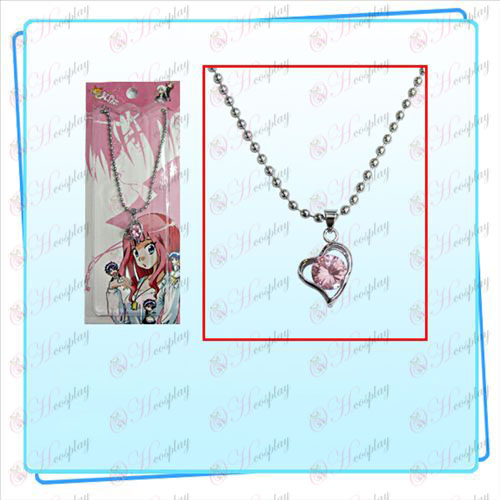 Star-Stealing accessoires de fille avec trois dimensions collier de diamants en forme de coeur