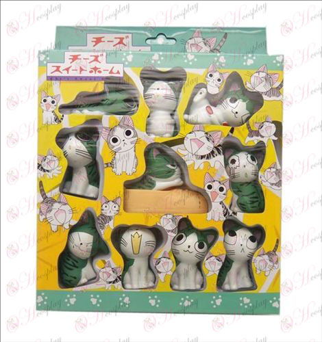 10 Édes Cat Tartozékok Doll (dobozos) 5,5 cm