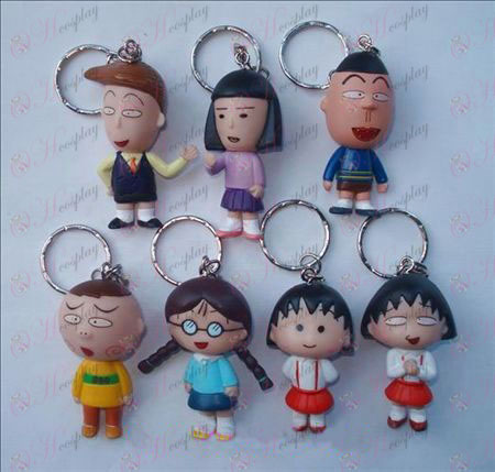 7 ods Chibi Maruko Chan Príslušenstvo Doll Keychain
