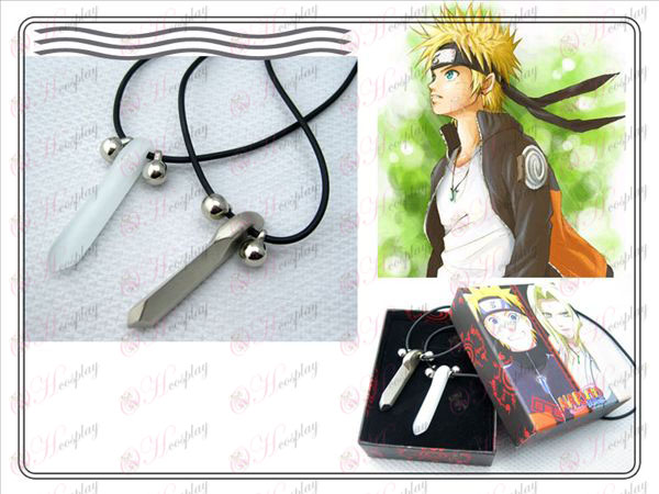 Naruto Naruto Yugen par halsband (vit + Asian silver)