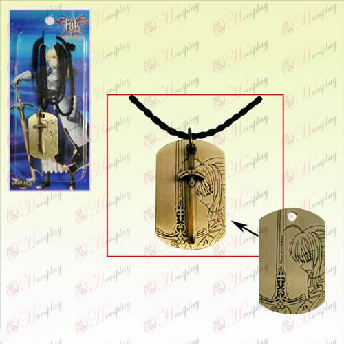 Steins; Gate Accessories Square Tag Necklace