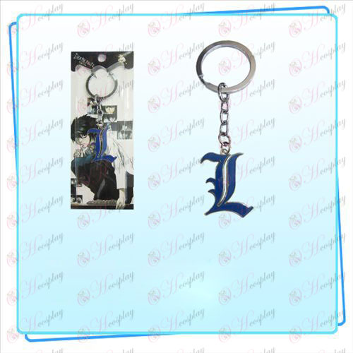 Death Note AccessoriesL bandeira porta-chaves (azul)