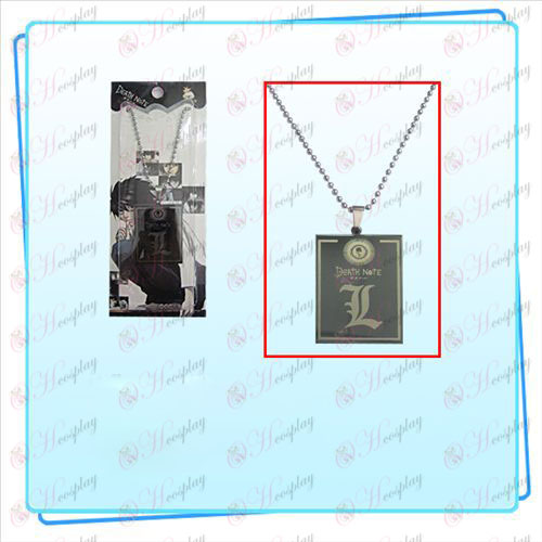 Death Note Accessories Square Tag Necklace