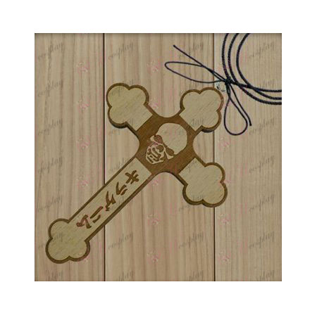 Death Note Accessories-Kito flag wooden cross necklace