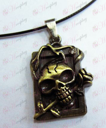 Death Note Tilbehør party licens dimensionelle kranium pandebånd bore stål kæde (bronze)