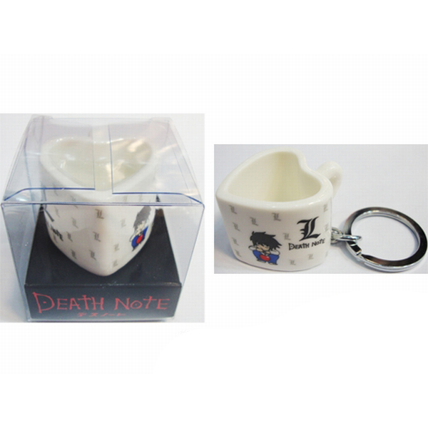 Death Note Accessori a forma di cuore Cup Portachiavi in ​​ceramica