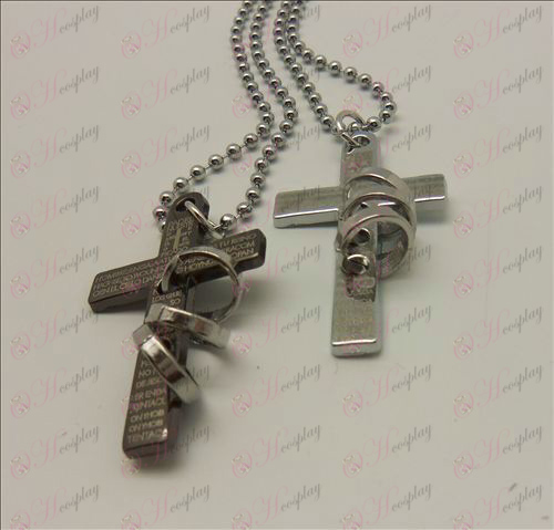 Death Note Tilbehør Cross Ring Necklace (boks)