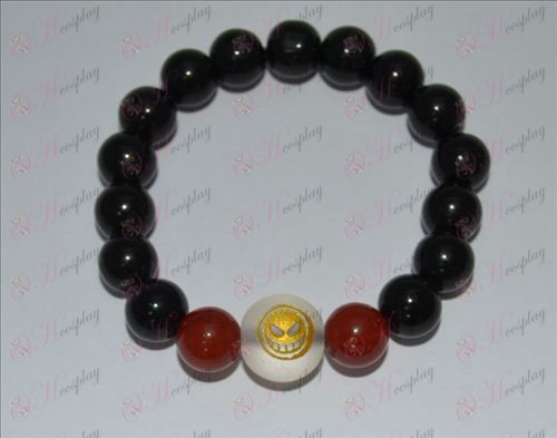 One Piece Accessories-Ice smiley flag Agate Bracelet