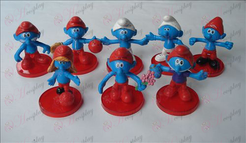 8 models The Smurfs Accessories doll cradle