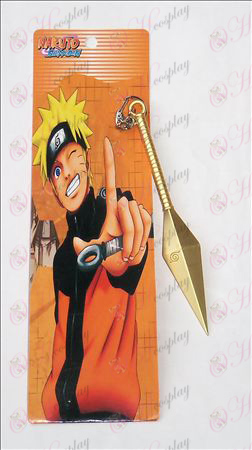 Naruto lider ingen kniv spänne (guld 15cm)