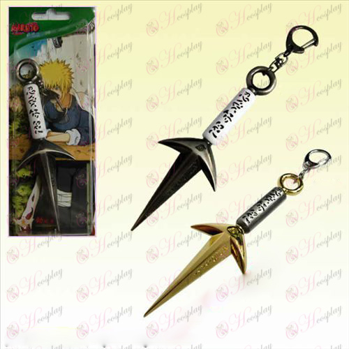 Naruto four generations present shuriken hanging buckle (two-color)
