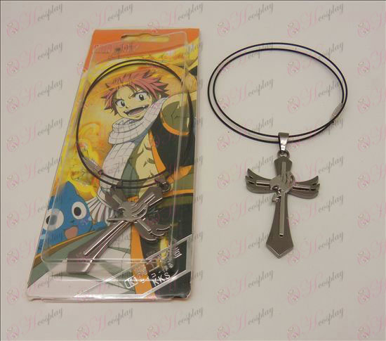 D Cross Necklace (Fairy Tail Accessories) steel chain