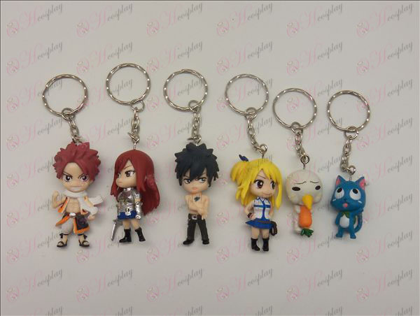 6 Fairy Tail Accessories Doll Keychain