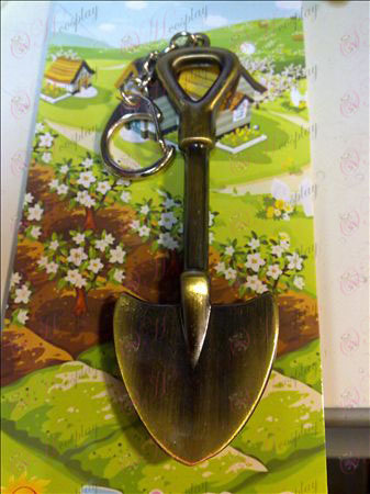 QQ Ranch spade Keychain (bronse)