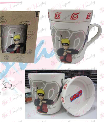 Cartoon ceramic cup (with lid) Naruto