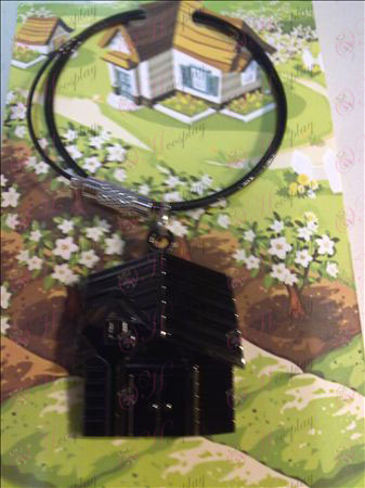 QQ Ranch necklace (black steel chain)