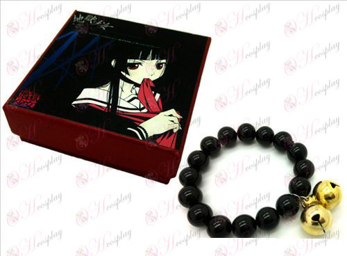 Hell Girl Accessories bell trumpet natural black onyx bracelet