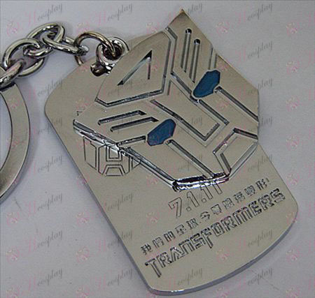 Transformatoren Accessoires Autobots Shuangpai Keychain - Blauw Olie - Wit