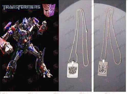 Transformers kiegészítők rozsdamentes acél nyaklánc