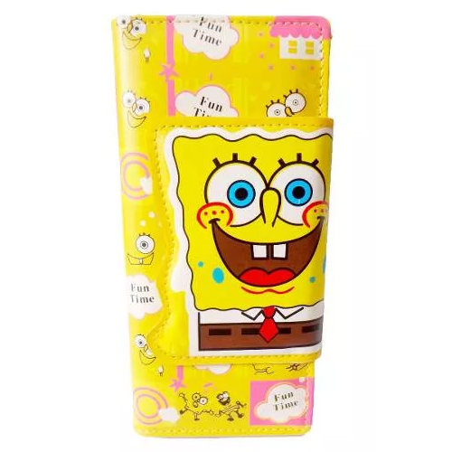SpongeBob Schwammkopf Zubehör Farbe lange Brieftasche (B Abschnitt 2)