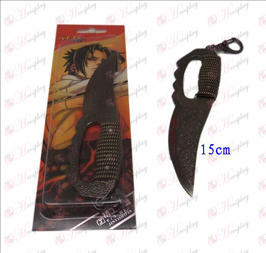 Asma D Naruto cuchillo de hebilla (negro)