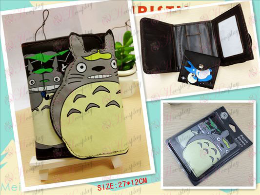 Meu Vizinho Totoro AccessoriesQ Wallet massa Edição (Preto)