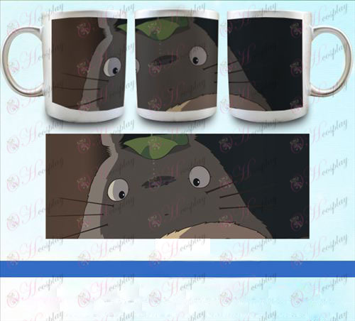 YB099-Min granne Totoro Tillbehör pärlemorskimrande silverbägare