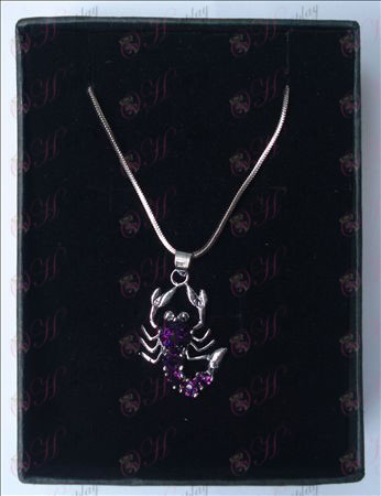 Saint Seiya Accessories scorpion necklace (purple)