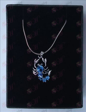 Saint Seiya Tillbehör skorpion halsband (ljusblå)