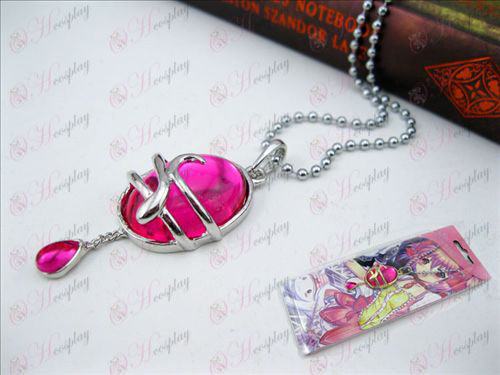 Magical Girl Accessories drop necklace (Rose Red A section) card installed
