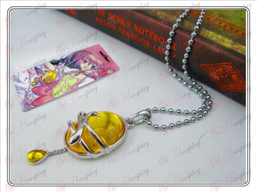Magical Girl Accessories drop necklace (yellow) card installed