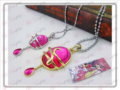 Magical Girl Accessories couple drop necklace Rose Red (A section) card installed