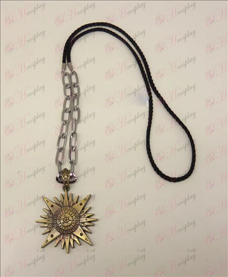 DD.Gray-man Accessories logo punk long necklace (bronze)
