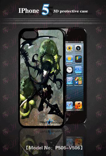 3D mobile phone shell Apple 5-Lack Rock Shooter Accessories2