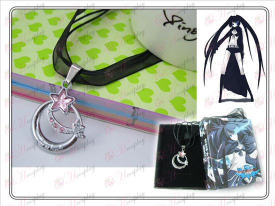 Lack Rock Shooter Accessories Pink Star of Love Necklace