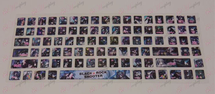 PVC keyboard stickers (Lack Rock Shooter Accessories)
