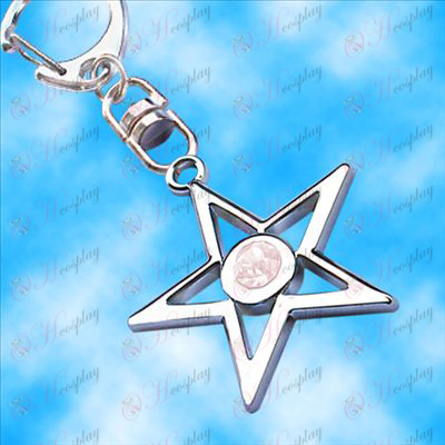 Gebrek Rock Shooter Accessoires pentagram opknoping gesp (wit)