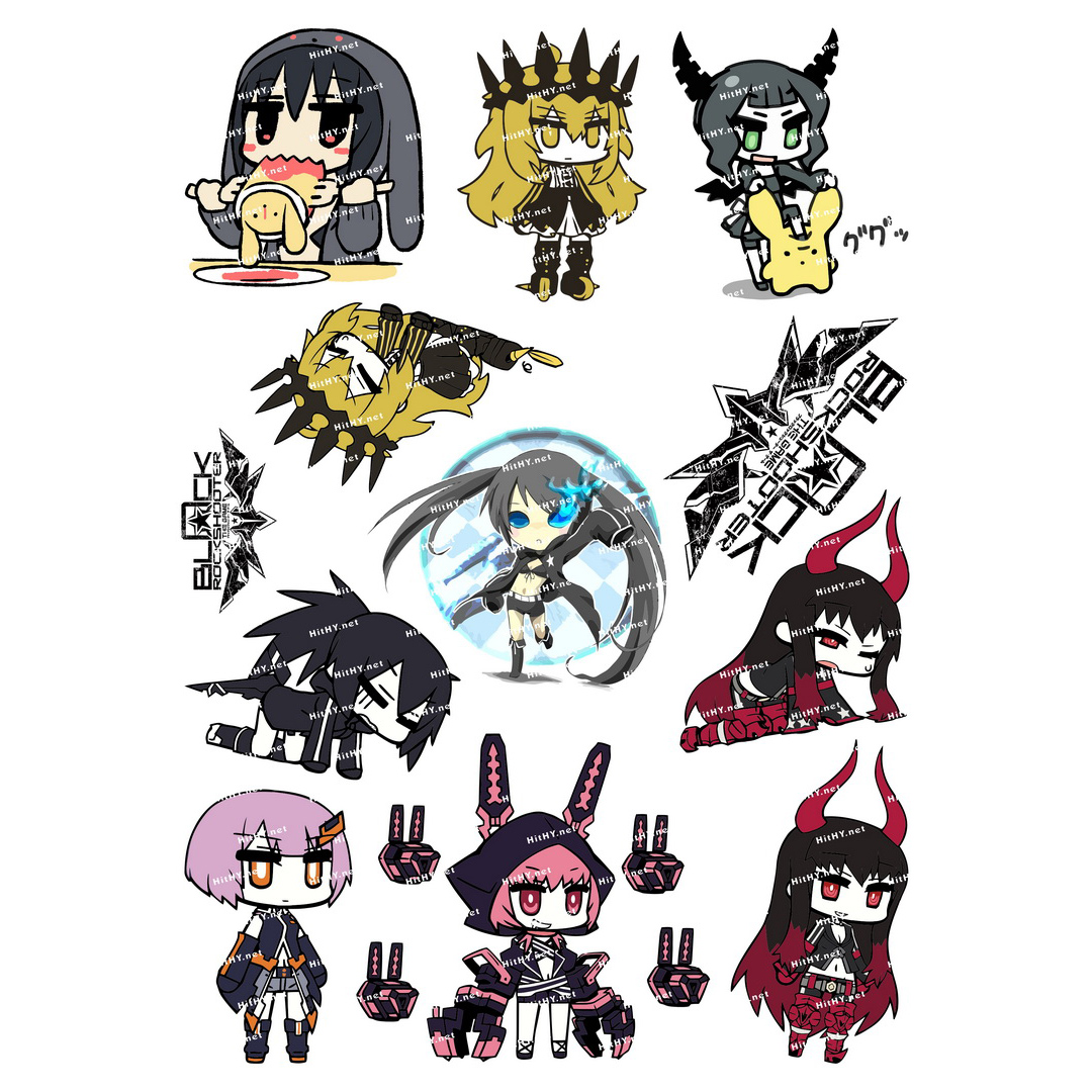 Lack Rock Shooter Accessories jelly sticker (10 / set)