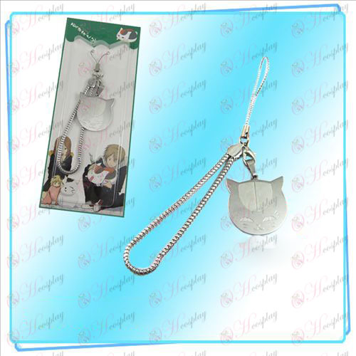 Natsume\'s Book of Friends Accessories (cat face phone chain)