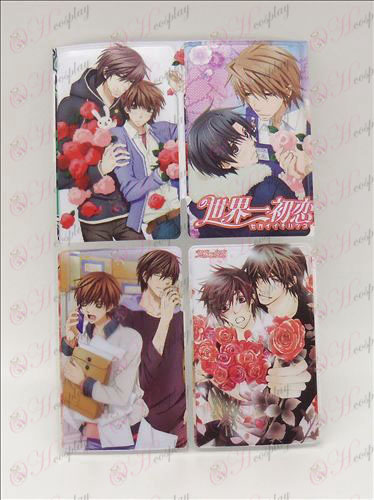 4 PVC card affixed world's first love