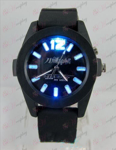 Sword Art Online Accessories colorful flashing lights Watch - Black