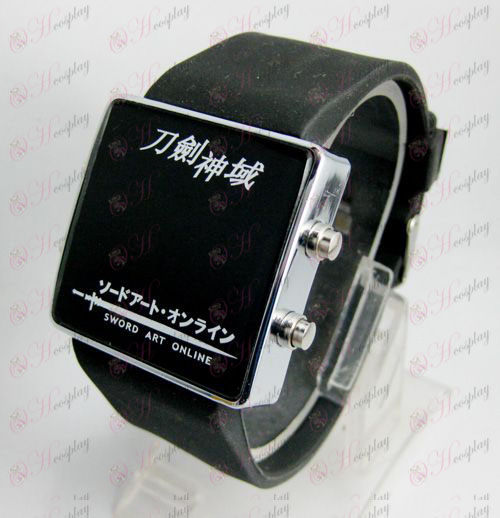 Sword Art prihlásený AccessoriesLED športové hodinky - čierny opasok