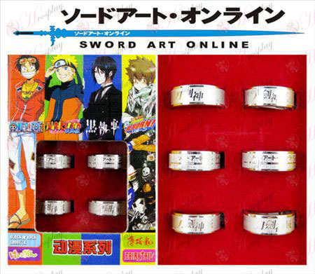 Svärd Art Online Tillbehör frostat ringen (6 / set)