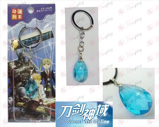 Sword Art Online Аксесоари Yui Blue Crystal Heart Keychain