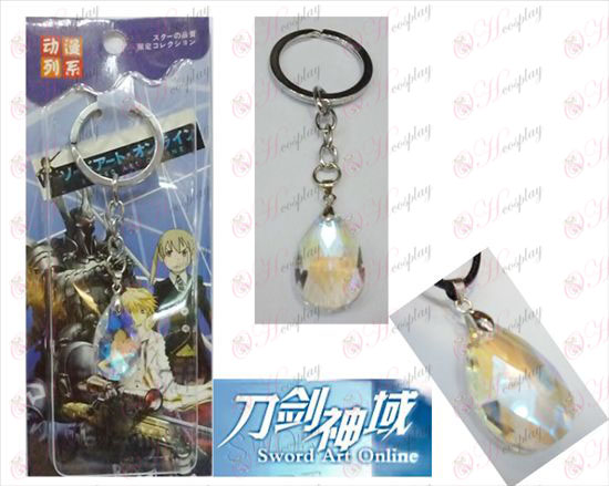Sword Art Online Аксесоари Yui White Crystal Heart Keychain