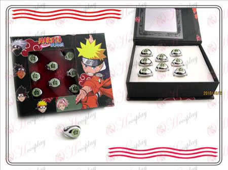 Naruto Xiao организация опаковка (бял) Word Ring